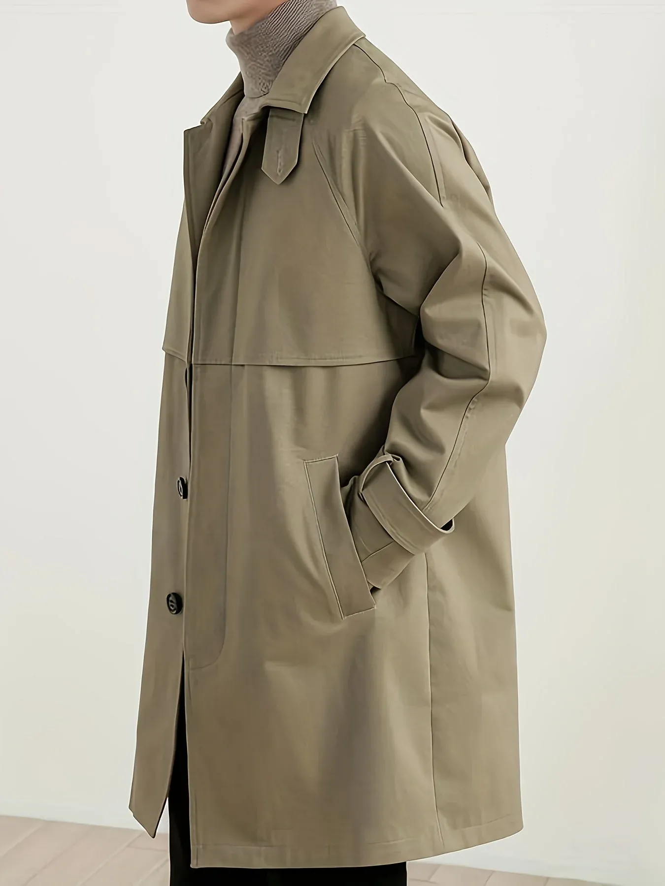 Lars | Stijlvolle en comfortabele heren trenchcoat
