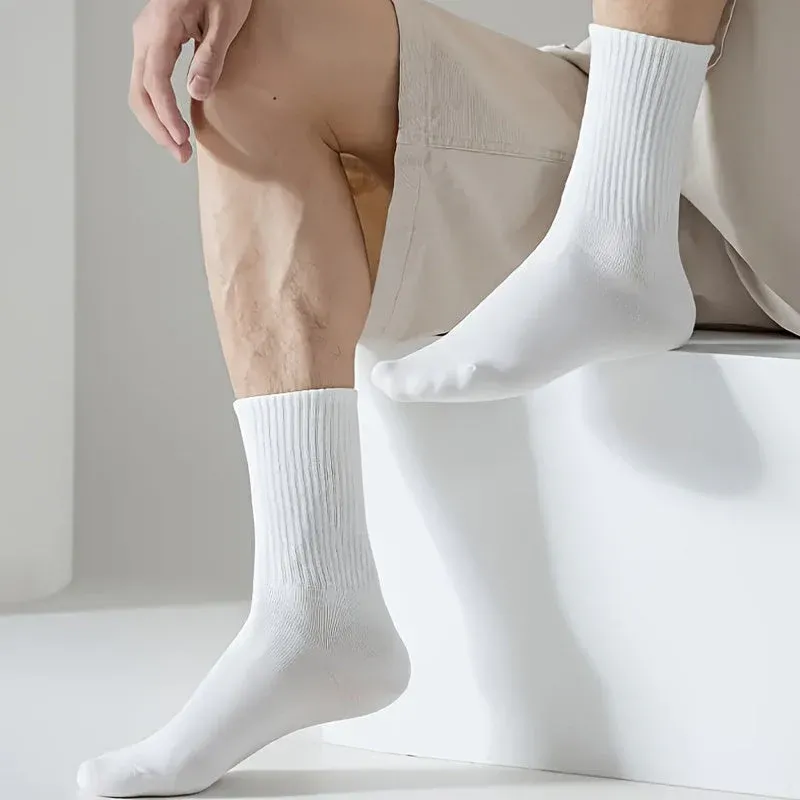 Lars | 5 paar trendy effen crew-sokken for heren