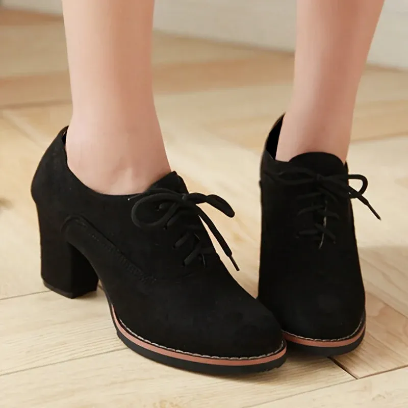 Luna | Elegante damespumps met chunky hak - Afbeelding 6