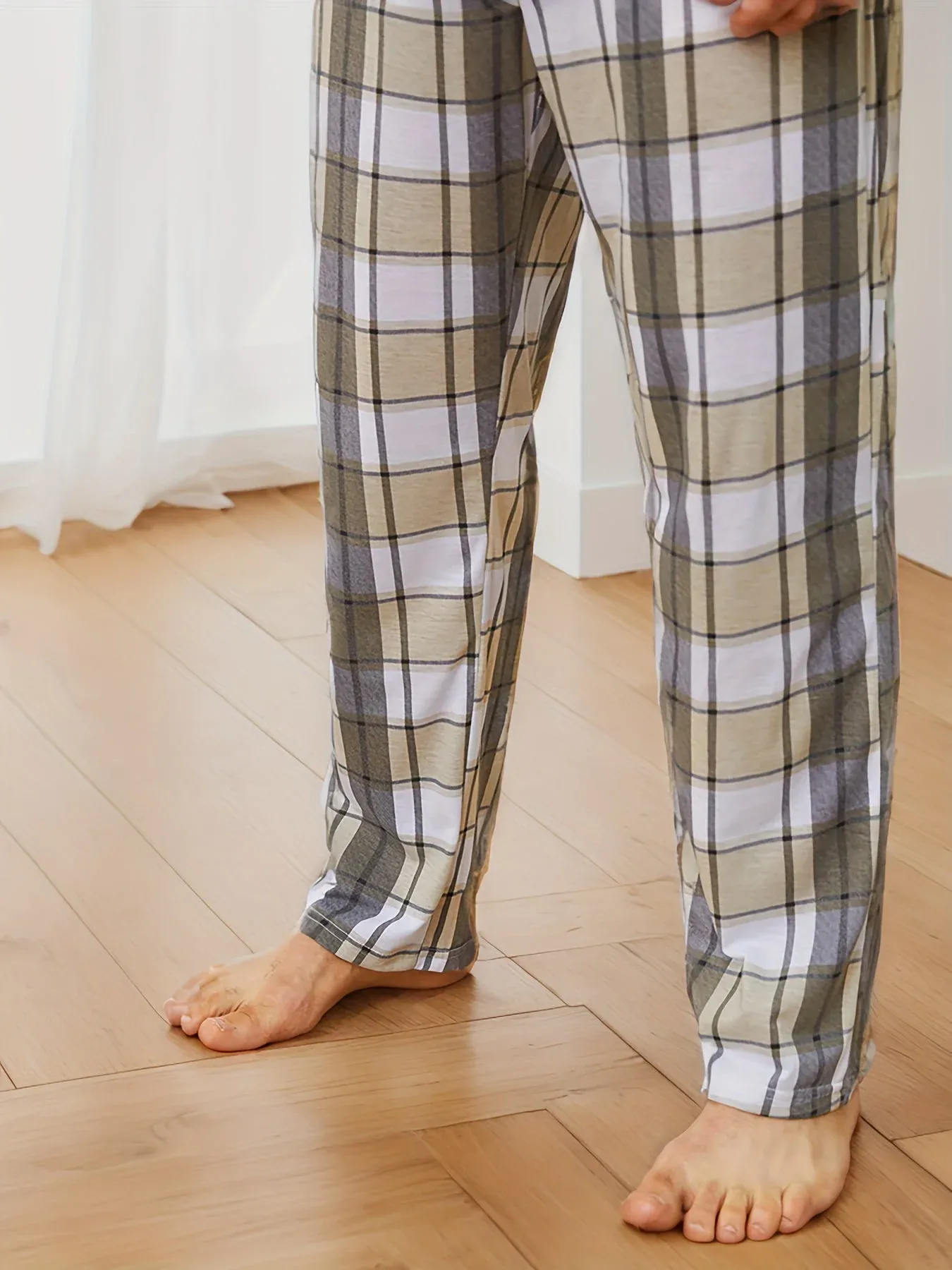 Samuel | Geruite herenpyjamaset - Afbeelding 5