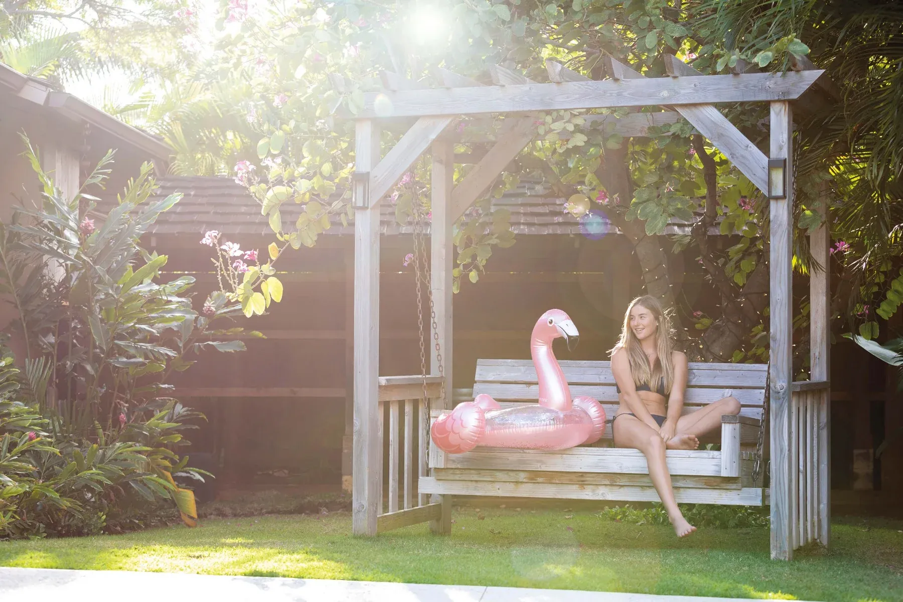 Intex Glitter Flamingo zwemband