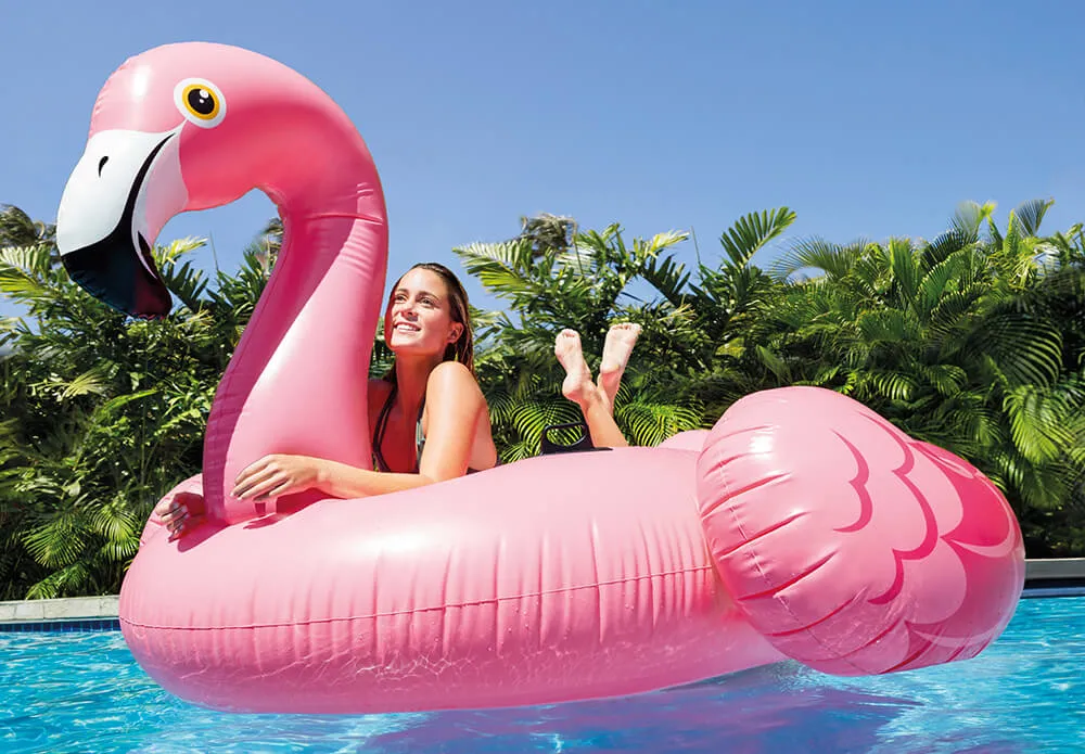 Mega opblaasbare flamingo - Afbeelding 2