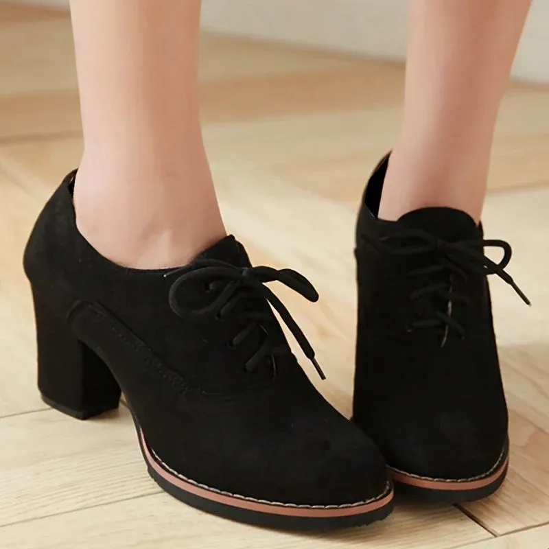 Luna | Elegante damespumps met chunky hak - Afbeelding 4