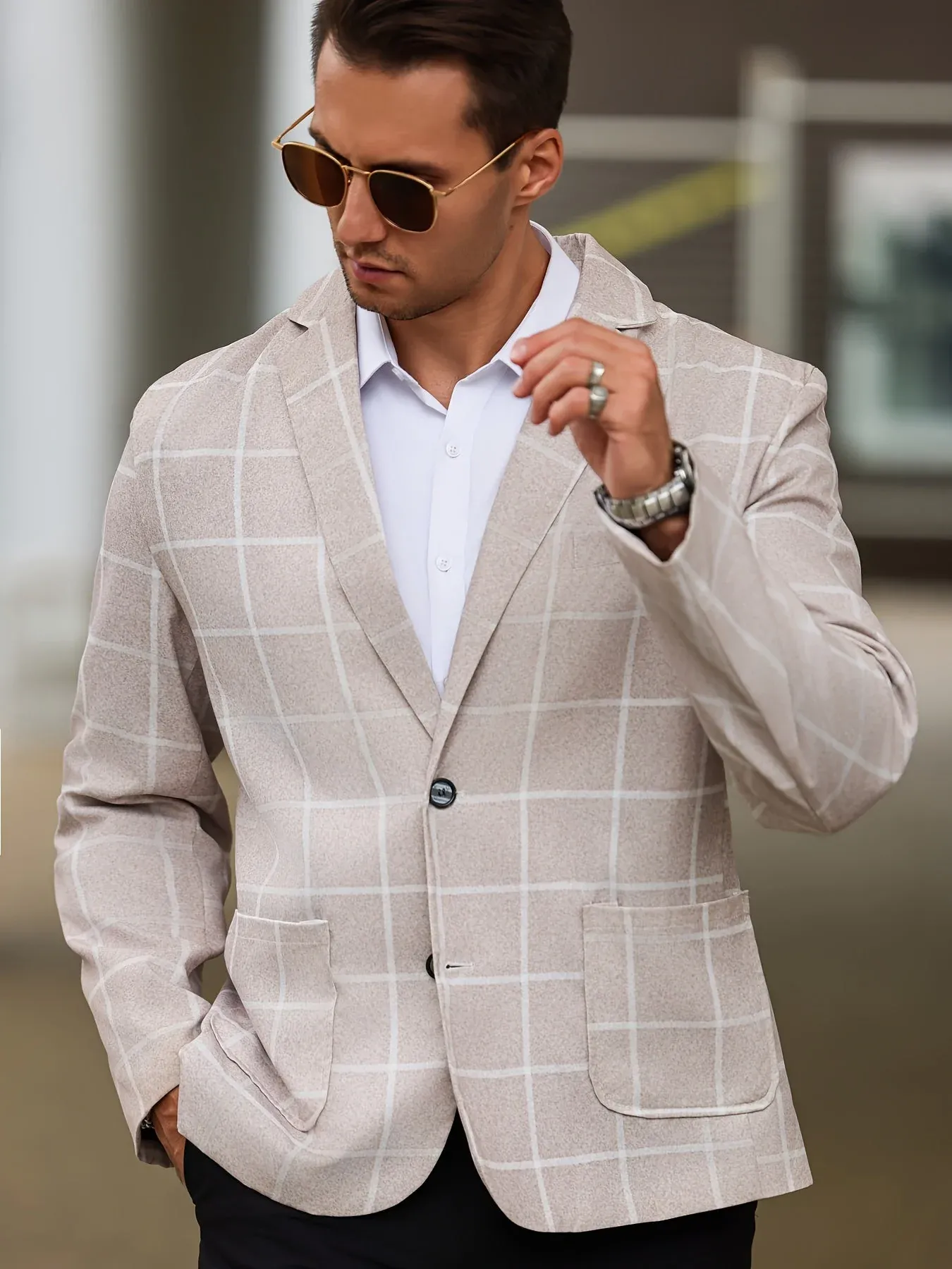 | Kees | Geruite blazer voor heren |