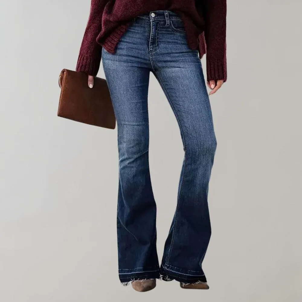 Noor | Casual uitlopende broek