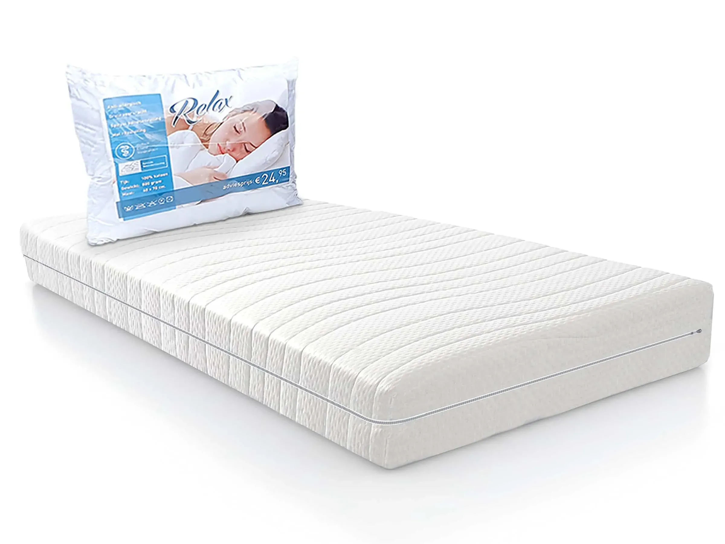 Pocketveringmatras Pocket 320 voordeelset 2 matrassen + 2 kussens 90×200
