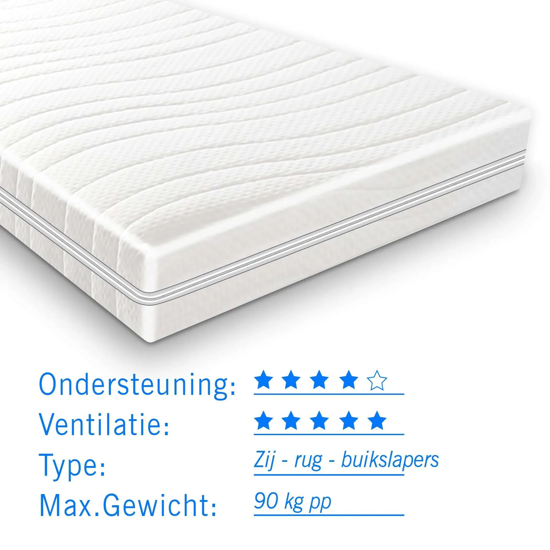 Matras pocketvering Pocketstar 300 dikte 21 cm - Afbeelding 5
