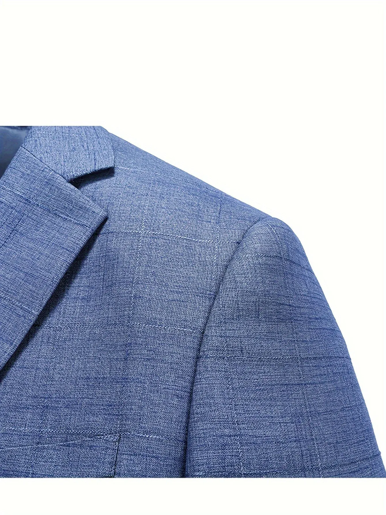 Finn | Chique blauw geruit heren colbert - Afbeelding 4