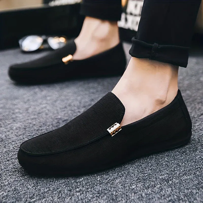 Julian | Effen canvas loafers, comfortabel & antislip